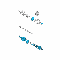 OEM Buick Lucerne Outer Joint Assembly Diagram - 25766430