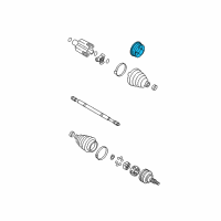 OEM 2000 Chevrolet Venture Bushing, Front Wheel Drive Shaft Tri-Pot Joint Boot Diagram - 26049216