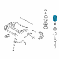 OEM BMW 128i Front Coil Spring Diagram - 31-33-6-767-367