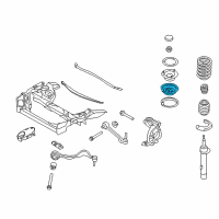 OEM BMW 335i Upper Spring Plate Diagram - 31-33-6-764-093