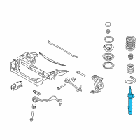 OEM 2010 BMW 128i Front Left Suspension Strut Diagram - 31-31-6-786-031