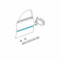 OEM 2003 Toyota Avalon Body Side Molding Diagram - 75732-AC020-B0