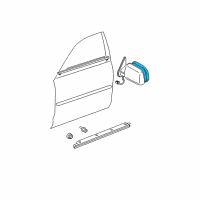 OEM 2002 Toyota Avalon Mirror Glass Diagram - 87961-AC020