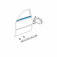 OEM 2004 Toyota Avalon Belt Weatherstrip Diagram - 75720-AC010