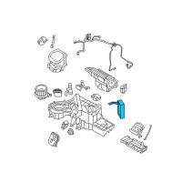 OEM Lincoln Heater Core Diagram - BL3Z-18476-A