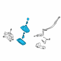 OEM 2014 Ford Fiesta Shift Boot Diagram - D2BZ-7277-A