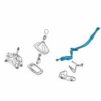 OEM 2016 Ford Fiesta Shift Control Cable Diagram - D2BZ-7E395-A