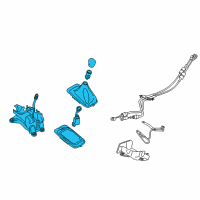 OEM 2018 Ford Fiesta Gear Shift Assembly Diagram - D2BZ-7210-D