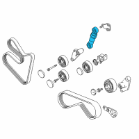 OEM 2000 BMW M5 Belt Tensioner Diagram - 11-28-1-709-613