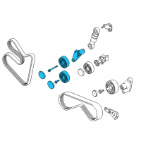 OEM BMW Adjusting Pulley With Lever Diagram - 11-28-1-742-858