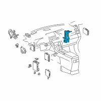 OEM 2010 Lexus RX450h Box, Computer Integration, RH Diagram - 82877-0E010