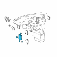 OEM 2011 Lexus RX350 Block Assembly, Driver Side Diagram - 82730-0E890