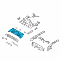 OEM Kia Rio Panel Assembly-Rear Floor Diagram - 655111W012