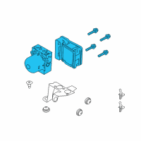 OEM 2015 Ford Focus ABS Pump Assembly Diagram - F1FZ-2C405-L