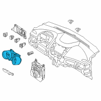 OEM 2013 Hyundai Elantra Cluster Assembly-Instrument Diagram - 94001-3Y520