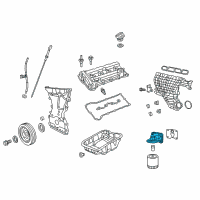 OEM 2007 Jeep Compass Adapter-Oil Filter Diagram - 5047079AA