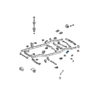 OEM 2007 Toyota FJ Cruiser Crossmember Mount Bracket Diagram - 51027-35020