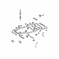 OEM 2012 Toyota FJ Cruiser Crossmember Mount Bracket Diagram - 51703-35180