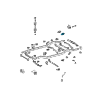 OEM 2013 Toyota FJ Cruiser Crossmember Mount Bracket Diagram - 51541-35031