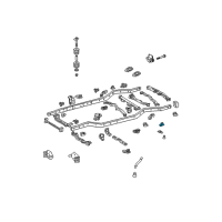 OEM 2007 Toyota FJ Cruiser Crossmember Mount Bracket Diagram - 51593-35030