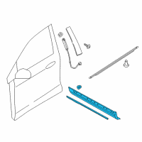 OEM Lincoln MKX Lower Molding Diagram - FA1Z-5820878-CA