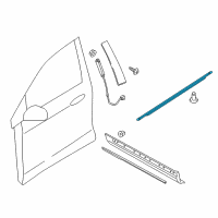 OEM 2021 Lincoln Nautilus Belt Molding Diagram - FA1Z-5821452-B