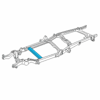 OEM Chevrolet C3500 Crossmember Asm-Trans Support Diagram - 15732250