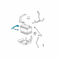 OEM 2010 Chevrolet Cobalt Cable Asm, Starter Solenoid(38.5 "Long) Diagram - 88987143