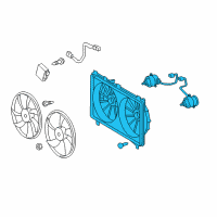 OEM Lexus Shroud Sub-Assy, Fan Diagram - 16701-38040