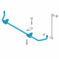 OEM 2019 BMW M6 Gran Coupe Stabilizer Front With Rubber Mounting Diagram - 31-35-2-284-511