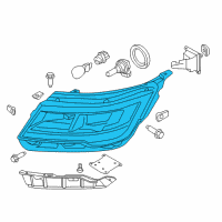 OEM 2018 Ford Explorer Composite Assembly Diagram - FB5Z-13008-N