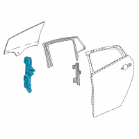 OEM 2016 Chevrolet Volt Window Regulator Diagram - 84319809