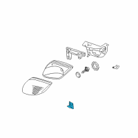 OEM Saturn Headlamp Assembly Retainer Diagram - 15892153