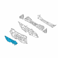 OEM 2007 Kia Optima Insulator-Dash Diagram - 841242G000