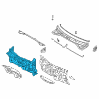 OEM 2021 Hyundai Accent Panel Complete-Dash Diagram - 64300-J0050