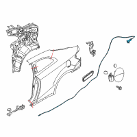 OEM 2014 Kia Forte Koup Catch Assembly-Fuel Fill Diagram - 81590A7200