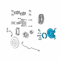 OEM 2014 Jeep Grand Cherokee Parking Brake Diagram - 68466362AA