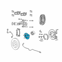 OEM 2016 Jeep Grand Cherokee Hub-Wheel Diagram - 4779612AE