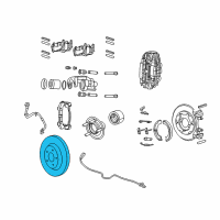 OEM 2017 Dodge Durango Brake Rotor Diagram - 68240048AB