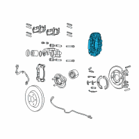 OEM 2020 Jeep Grand Cherokee Disc Brake Diagram - 68367045AC