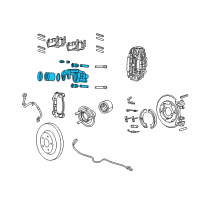 OEM 2018 Dodge Durango CALIPER-Disc Brake Diagram - 68052380AA