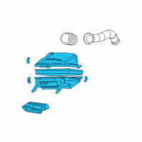 OEM 2000 Chevrolet Express 2500 Air Cleaner Diagram - 19201276