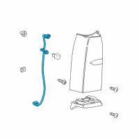 OEM GMC Yukon XL Harness Asm-Rear Lamp Wiring Diagram - 23106743