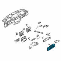 OEM 2003 Dodge Sprinter 2500 Air Conditioner And Heater Control Diagram - 5103690AA