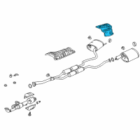 OEM Acura TLX Plate R, Silencer Baf Diagram - 74654-TZ3-A00