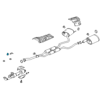 OEM 2021 Honda Odyssey Rubber, Exhuast Mounting Diagram - 18215-TZ5-A01