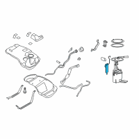 OEM Mercury Fuel Gauge Sending Unit Diagram - AL8Z-9A299-B