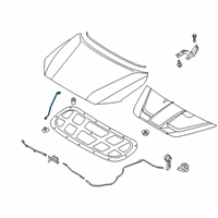 OEM 2019 Hyundai Kona Rod Assembly-Hood Stay Diagram - 81170-J9000