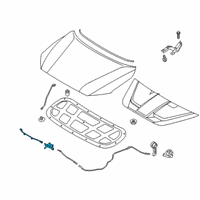 OEM 2018 Hyundai Kona Latch Assembly-Hood Diagram - 81130-J9000