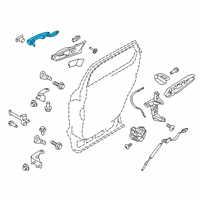 OEM 2020 Lincoln Nautilus Handle, Outside Diagram - GJ7Z-5426604-ABPTM